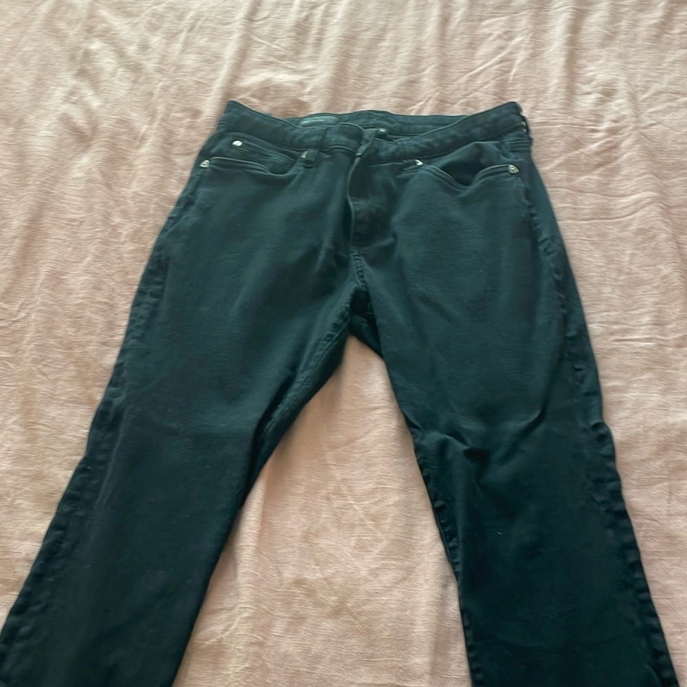 Black ankle skinny jeans from Kut.